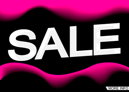 Sale poster design template, vector illustrationのイラスト素材