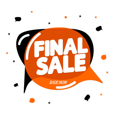 Final sale, banner tag, app icon, vector illustrationのイラスト素材