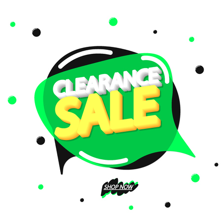 Clearance Sale tag, banner design, app icon, vector illustrationのイラスト素材
