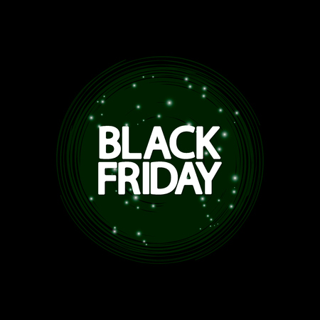 Black Friday Sale, poster design template, vector illustrationのイラスト素材