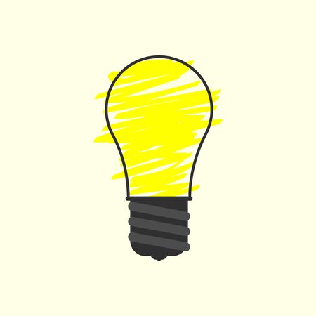Bulb icon design template, vector illustrationのイラスト素材