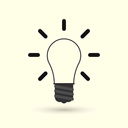 Bulb icon design template, vector illustrationのイラスト素材