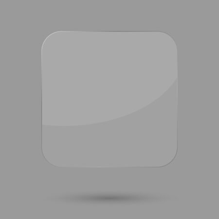 Glass banner design template, isolated frame, vector illustrationのイラスト素材