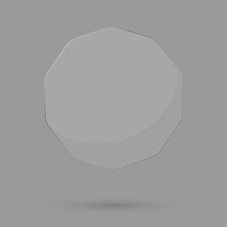 Glass banner design template, isolated frame, vector illustrationのイラスト素材