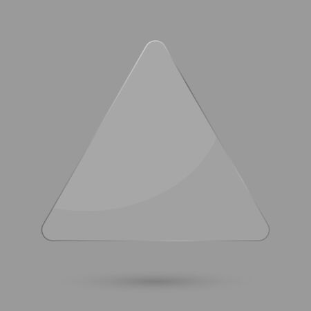 Glass banner design template, isolated frame, vector illustrationのイラスト素材