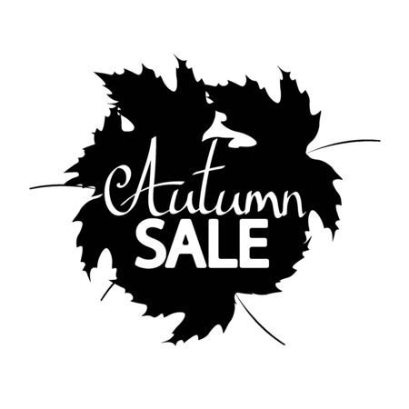 Autumn Sale, banner design template, discount tag, Fall offer, app icon, vector illustrationのイラスト素材