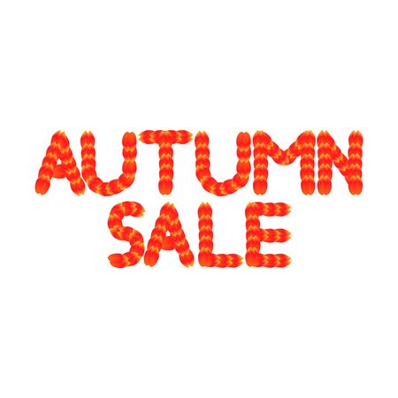 Autumn Sale, poster design template, Fall offer, vector illustrationのイラスト素材