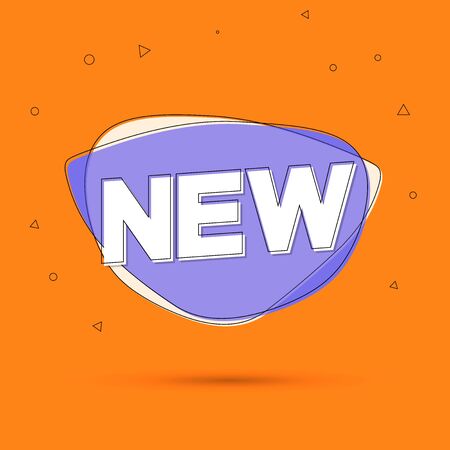 New bubble banner design template, app icon, vector illustrationのイラスト素材