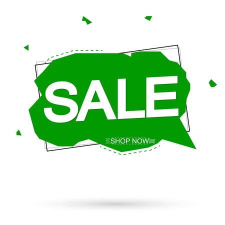 Sale speech bubble banner design template, discount tag, app icon, vector illustrationのイラスト素材