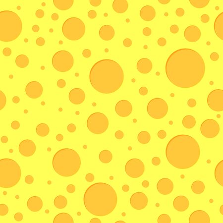 Cheese seamless pattern, flat design template, vector illustrationのイラスト素材