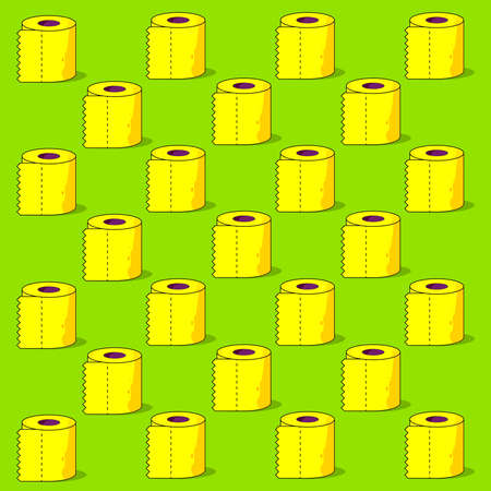 Toilet Paper art, lockdown poster design template, creative banner, vector illustrationのイラスト素材