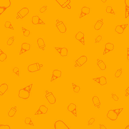 Ice Cream seamless pattern, graphic design template, vector illustrationのイラスト素材