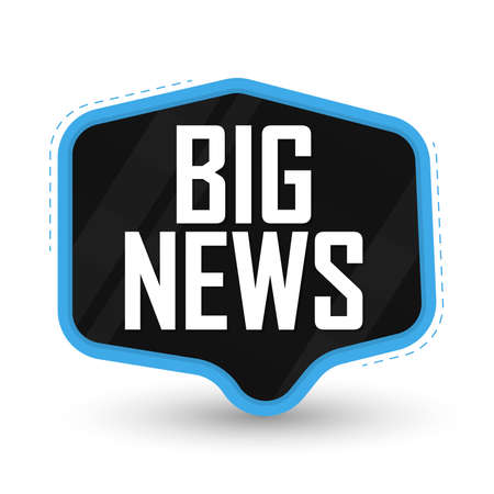 Big News, banner design template, vector illustrationのイラスト素材