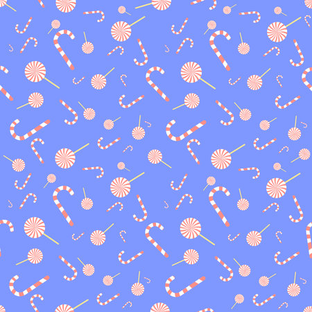 Christmas seamless pattern, Xmas poster design template, vector illustrationのイラスト素材