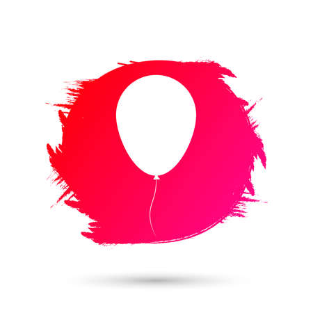 Balloon icon, flat graphic design template, event symbol, vector illustrationのイラスト素材