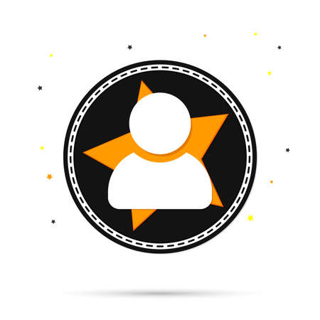 Person icon, flat design template, isolated avatar sign, vector illustrationのイラスト素材