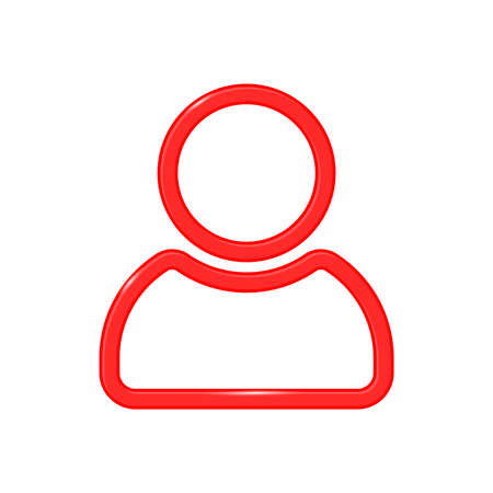 Person icon, flat design template, isolated avatar sign, vector illustrationのイラスト素材