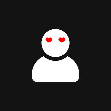 Person icon, flat design template, isolated avatar sign, vector illustrationのイラスト素材