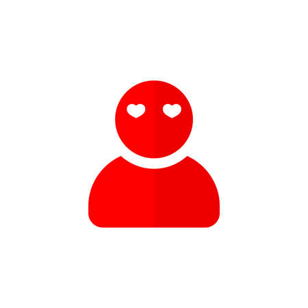 Person icon, flat design template, isolated avatar sign, vector illustrationのイラスト素材