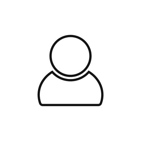 Person icon, flat design template, isolated avatar sign, vector illustrationのイラスト素材