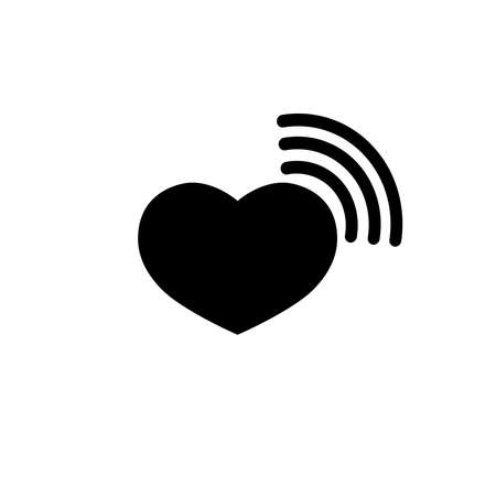 Wi Fi icon, flat graphic design template, communication symbol, vector illustrationのイラスト素材