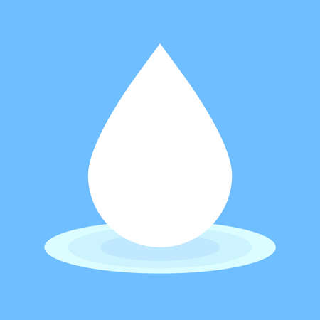 Water drop icon, graphic design template, vector illustrationのイラスト素材