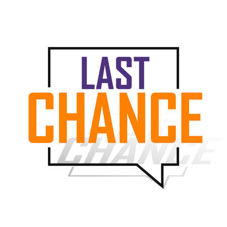 Last Chance, banner design template, sale tag, vector illustrationのイラスト素材