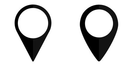 Pointer icon, flat graphic design template, symbol for map, vector illustrationのイラスト素材