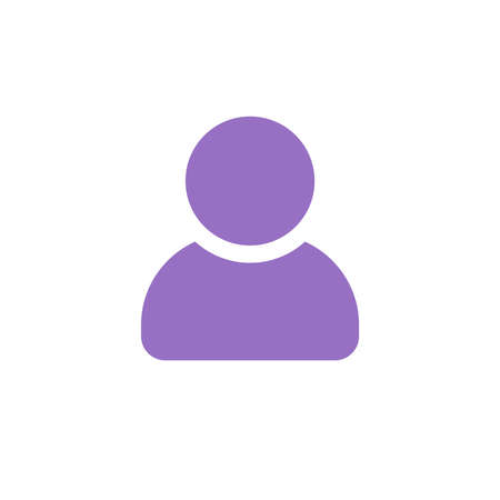 Person icon, flat design template, isolated avatar sign, vector illustrationのイラスト素材