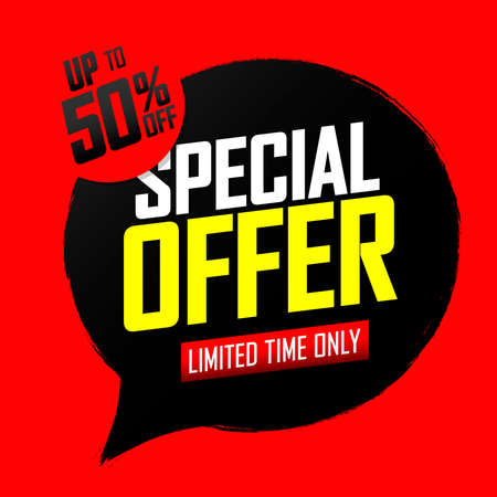 Sale 50% off, banner design template, discount tag, app icon, vector illustrationのイラスト素材