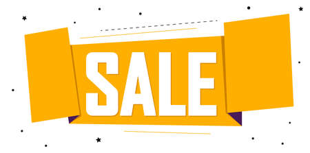 Sale banner design template, discount tag, promotion app icon, spend up and save more, vector illustrationのイラスト素材