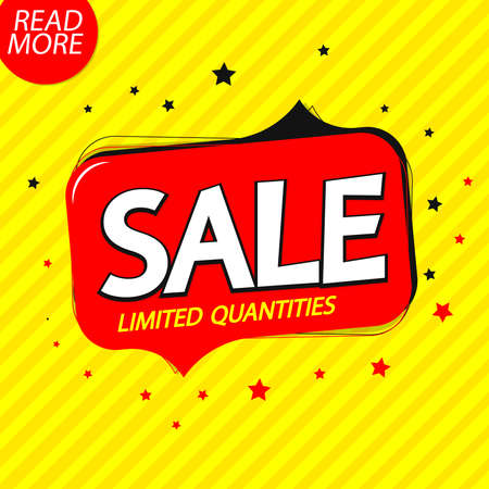 Sale banner design template, discount tag, promotion app icon, spend up and save more, vector illustrationのイラスト素材