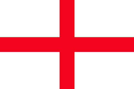 Flag of England, vector illustration. Background in national original colors.のイラスト素材