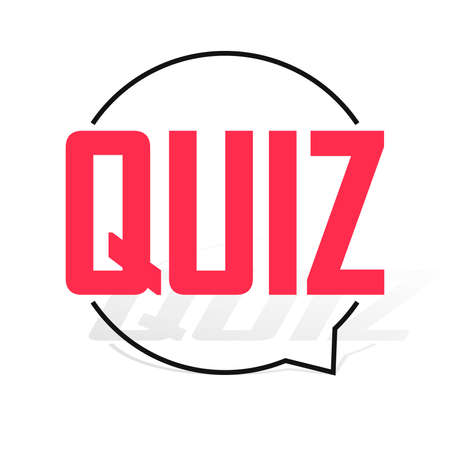 Quiz banner design template, vector illustrationのイラスト素材