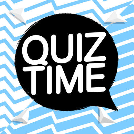 Quiz Time, banner design template, vector illustrationのイラスト素材