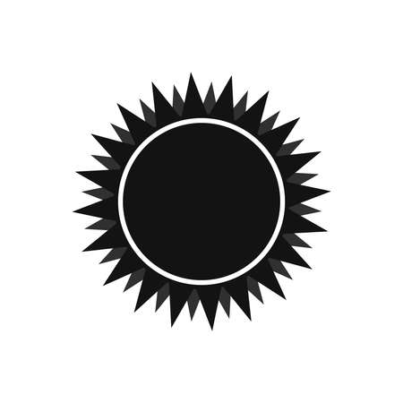 Sun icon, graphic design template, vector illustrationのイラスト素材