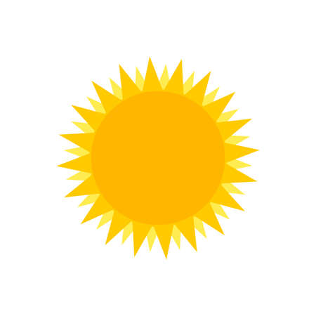 Sun icon, graphic design template, vector illustrationのイラスト素材
