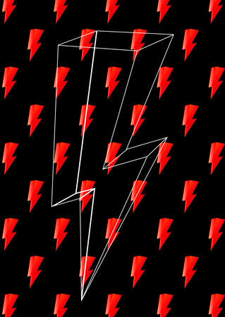 Abstract background, lighting bolt, poster design template. Colorful pattern with thunderbolt,...