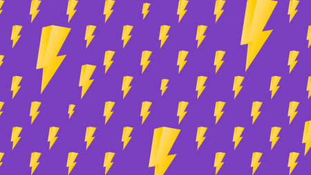 Abstract background, lighting bolt, poster design template. Colorful pattern with thunderbolt, vector illustrationのイラスト素材