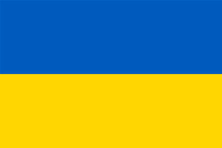 Flag of Ukraine, vector illustrationのイラスト素材