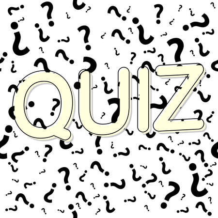 Quiz poster design template, game banner, vector illustrationのイラスト素材