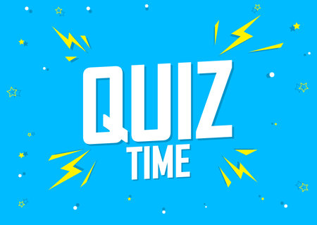 Quiz Time, poster design template, game banner, vector illustrationのイラスト素材