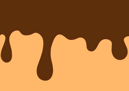 Melting ice cream, poster design template, tasty banner, vector illustrationのイラスト素材