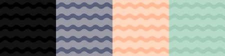 Set geometric seamless patterns. vector illustration.のイラスト素材