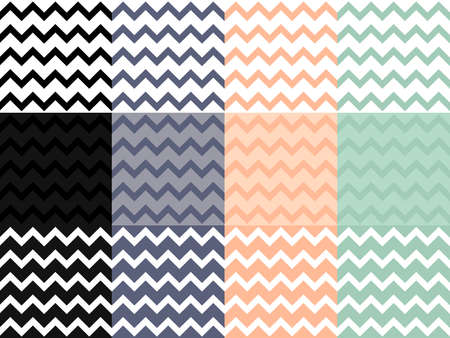 Set geometric seamless patterns. vector illustration.のイラスト素材