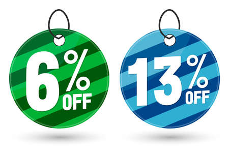 Sale banners design template, discount tags, app icons, vector illustrationのイラスト素材