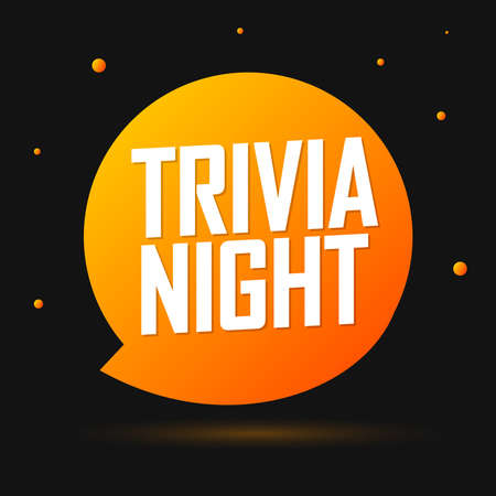 Trivia Night, poster design template, game banner, vector illustrationのイラスト素材