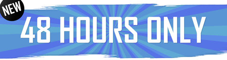 48 hours only, sale web banner design template, discount horizontal poster, final offer, countdown...