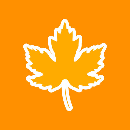 Maple leaf icon, graphic design template, vector illustrationのイラスト素材