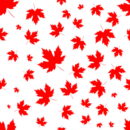 Autumn poster, maple leaves, banner design template, vector illustrationのイラスト素材
